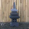  Product image 2 of the product “Japanese style Garden Lantern, made from Andesit Stone. Multipart. 55 cm Height, Roof is 25 cm width. ”